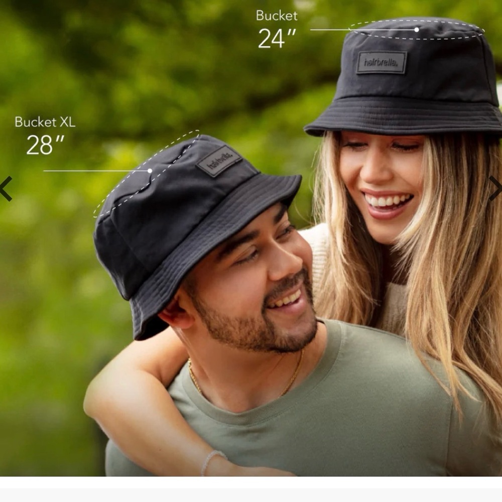 Black Bucket Hat by Hairtitude